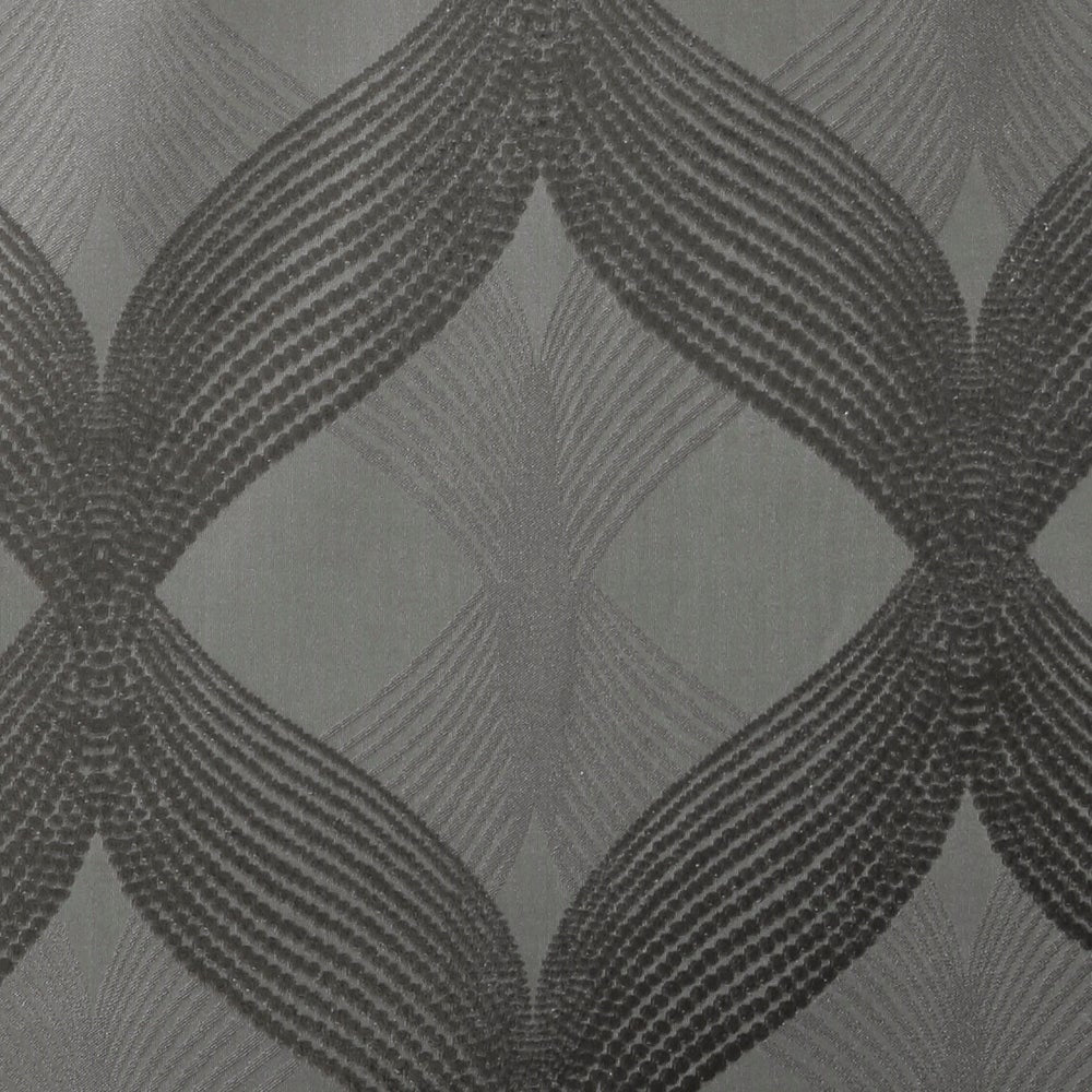 Abel Ogee Knitted Jacquard Total Blackout Curtain Panel by SunSmart ss430