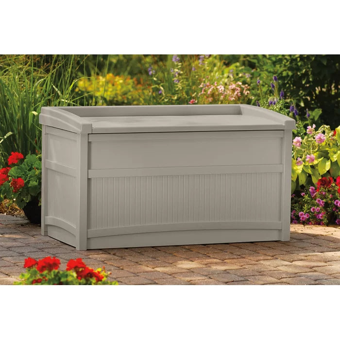 50 Gallons Gallon Water Resistant Resin Deck Box