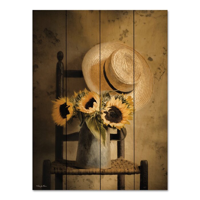 20" H x 16" W x 0.75" D Sunny Inside - Unframed Graphic Art on Wood