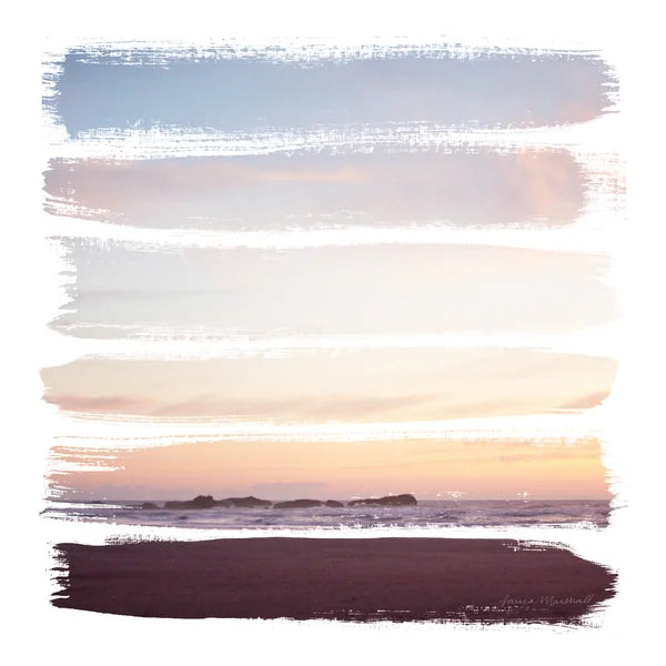 30" H x 30" W x 1.25" D Sunset Stripes III by Laura Marshall - Unframed Graphic Art on Canvas