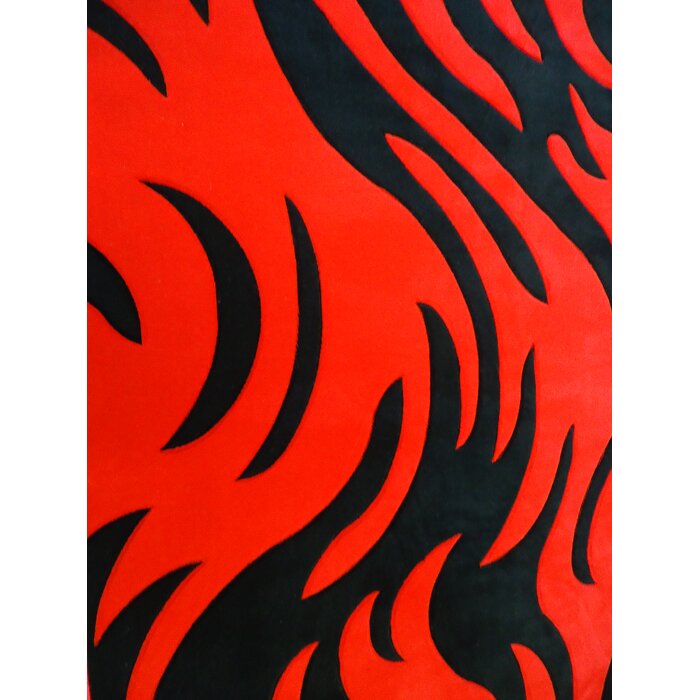Supranowitz Performance Black/Red Rug, 160 x 225