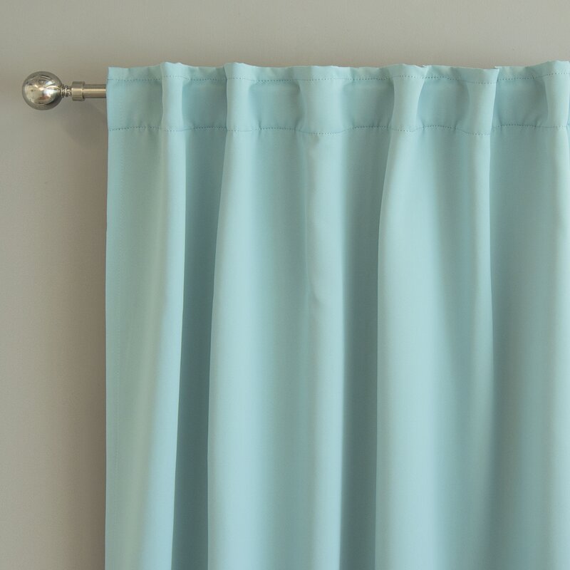 Sweetwater Solid Blackout Thermal Rod Pocket Curtain Panels (Set of 2), B115-DS262