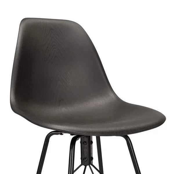 Black Swivel Bar Stool (Set of 4)