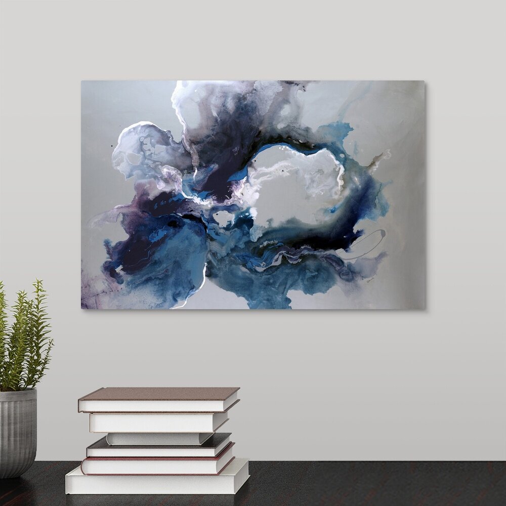 Blue/Purple/Gray Sydney Edmunds 'Cerulean waters' by Sydney Edmunds - Print ee1539