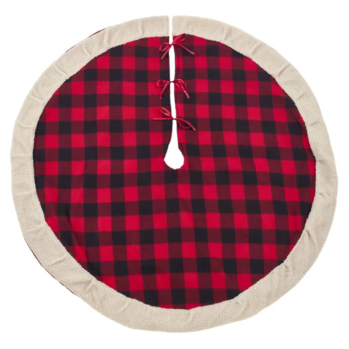 72" W Sylvia Plaid Tree Skirt