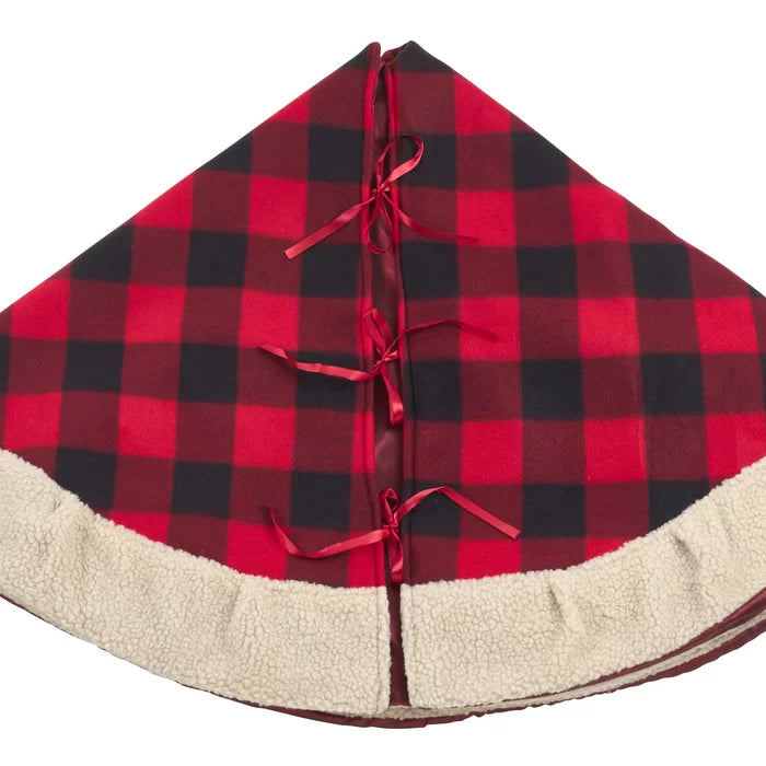 72" W Sylvia Plaid Tree Skirt