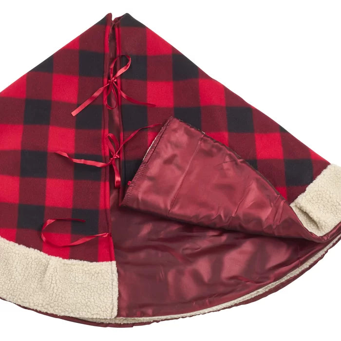 72" W Sylvia Plaid Tree Skirt