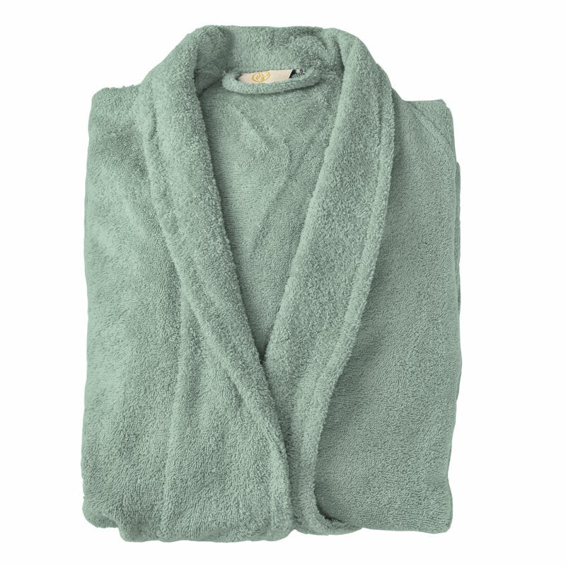 West Oak Lane 100% Cotton Terry Cloth Bathrobe - SAGE TTR104