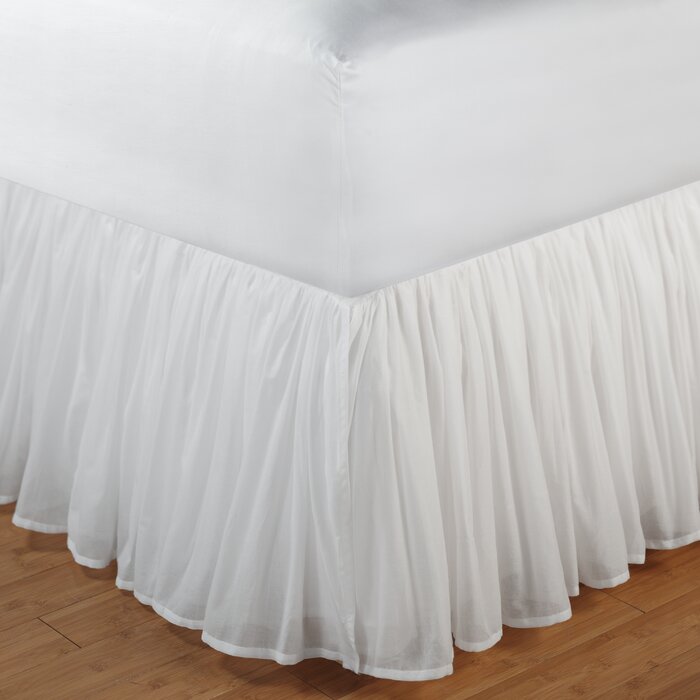 Wendy Bed Skirt, Size: King - WHITE TTR109