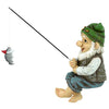 Ziggy the Fishing Gnome Garden Sitter Statue