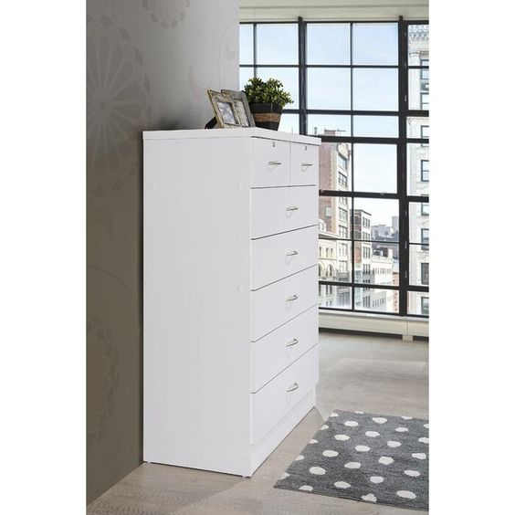Bouldin 7 Drawer Chest - White TTR197