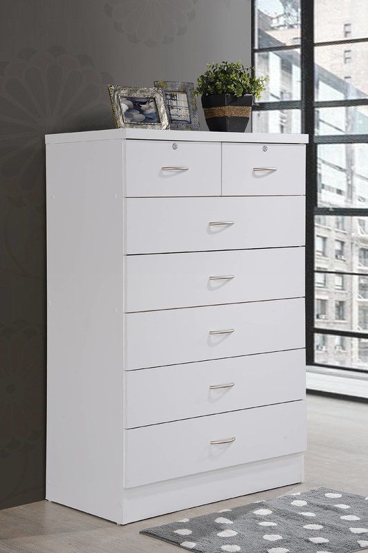 Bouldin 7 Drawer Chest - White TTR197