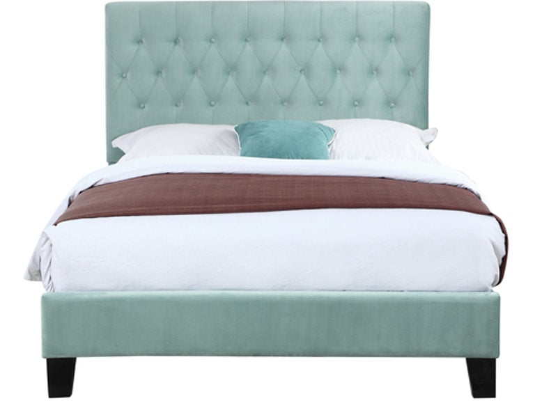 (Queen) Emerald Home Queen Upholstered Bed - TTR210
