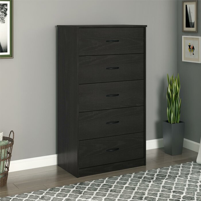 Black Oak Grantville 5 Drawer Chest - Black Oak TTR221