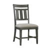 Tandy Slat Back Side Chair in Gray (Set of 2)
