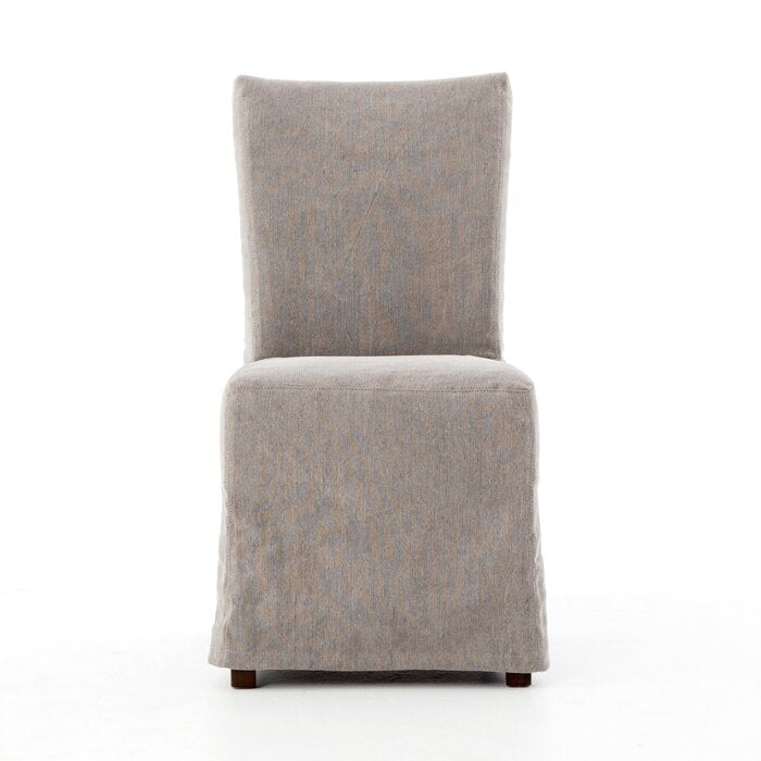Tanisha Fabric Parsons Chair in Gray (Set of 2)