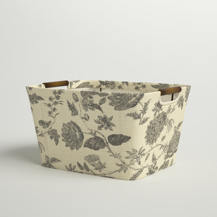 7.5" H x 13" W x 10" D Tapered Fabric Storage Bin, (Set of 6)