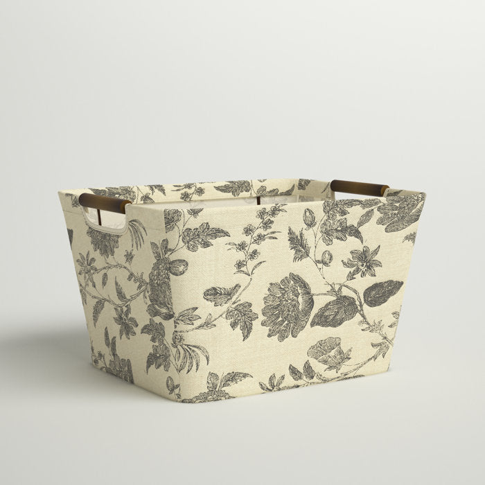 7.5" H x 13" W x 10" D Tapered Fabric Storage Bin, (Set of 6)