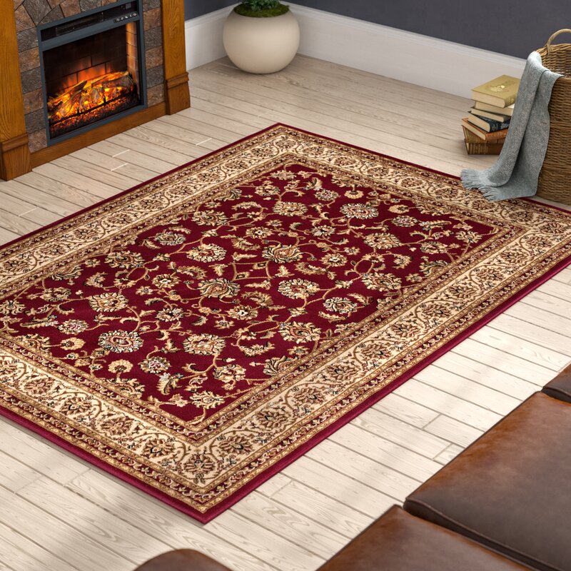 Belliere Oriental Burgundy/Taupe Area 6’7”x9’6”  Rug s rug184