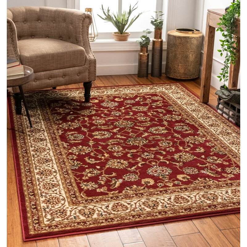 Belliere Oriental Burgundy/Taupe Area 6’7”x9’6”  Rug s rug184