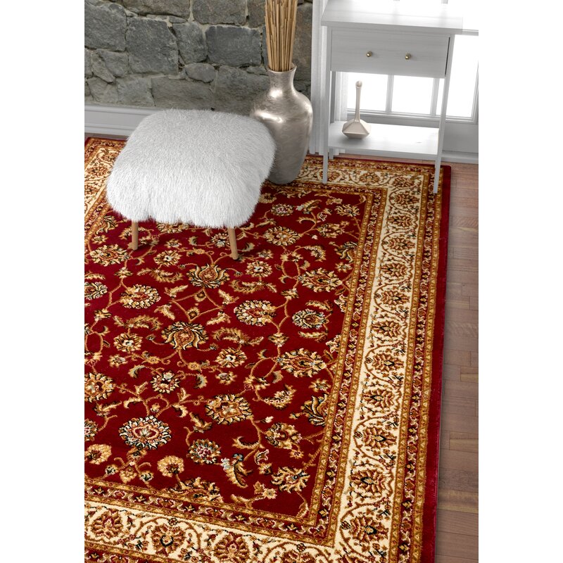 Belliere Oriental Burgundy/Taupe Area 6’7”x9’6”  Rug s rug184