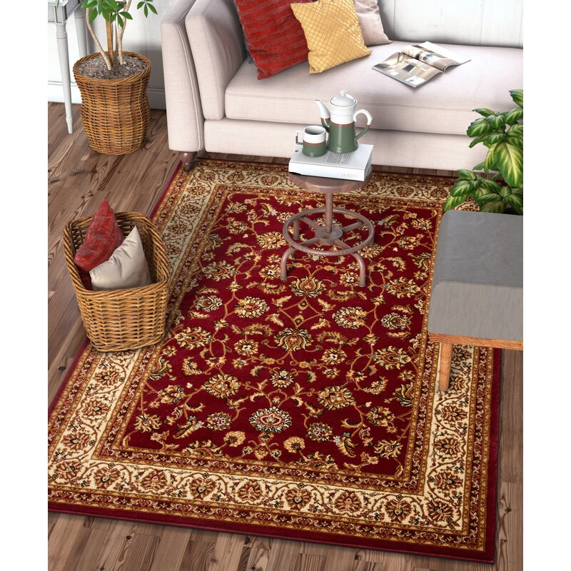 Belliere Oriental Burgundy/Taupe Area 6’7”x9’6”  Rug s rug184