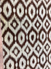 BLACK/BEIGE IKAT RUG, 7'9 X 9'9