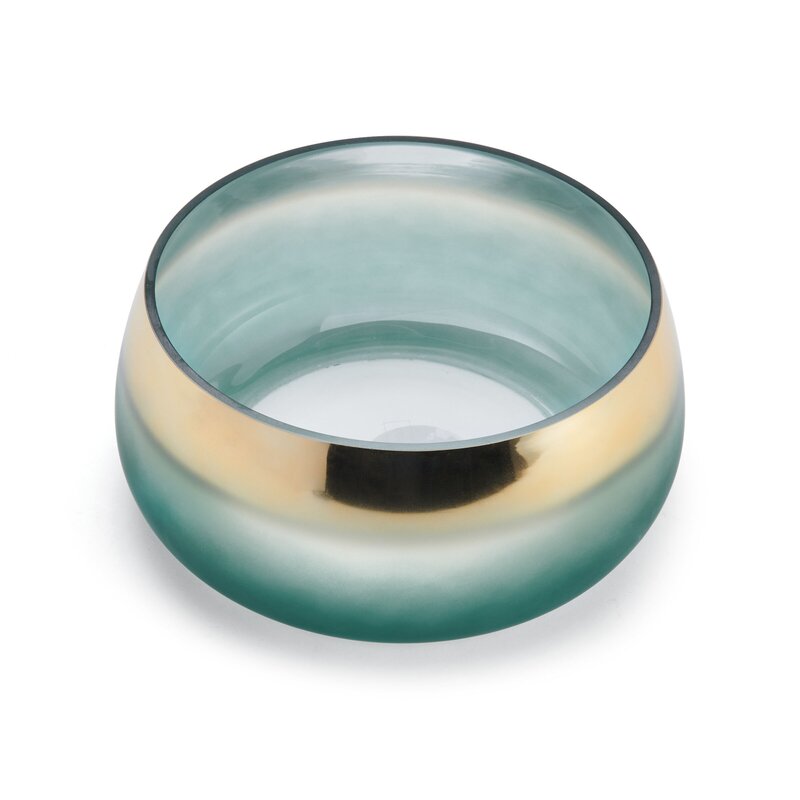 Teal 3.74" Glass Table Vase AS107