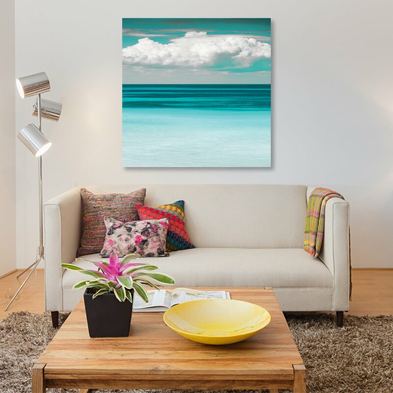 48" H x 48" W x 1.5" D Teal Bay by Danita Delimont - Wrapped Canvas Gallery-Wrapped Canvas Giclée