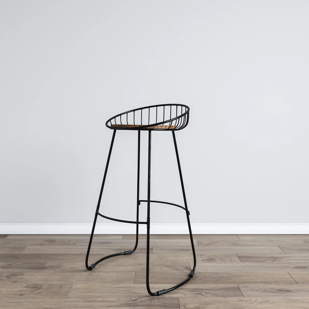 Black - Single - Black with Natural Seat
