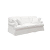 Telluride T-Cushion Sofa Slipcover, White (#K1464)
