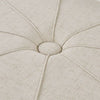 Telly oval tufted cocktail ottoman Dr376
