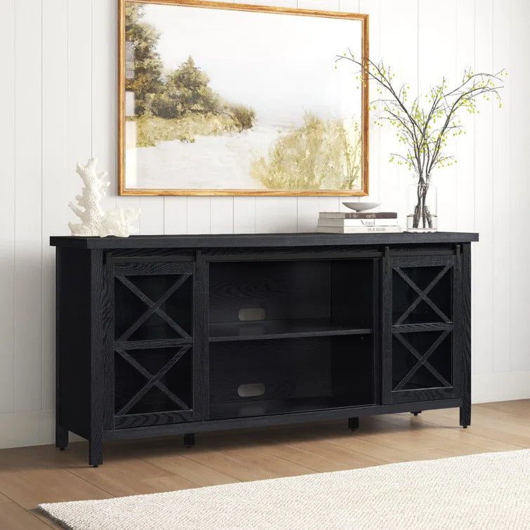 Black Grain Tenley TV Stand for TVs up to 78"
