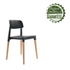 Black Tenny Stackable Dining Chair (Set of 2)