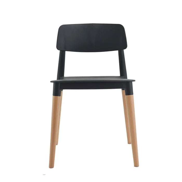 Black Tenny Stackable Dining Chair (Set of 2)