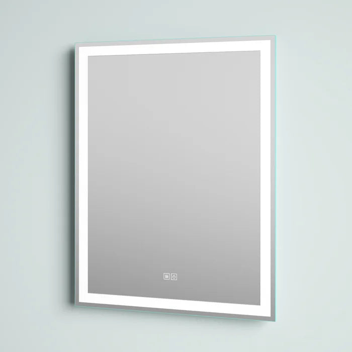 36" x 28" Tess Modern & Contemporary Frameless Lighted Bathroom Mirror