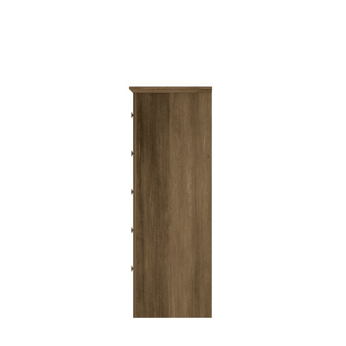 Knotty Oak Tevrat 5 Drawers 31.1" W Chest