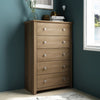 Knotty Oak Tevrat 5 Drawers 31.1