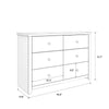 Knotty Oak Tevrat 6 Drawer 46.9'' W Double Dresser KB842