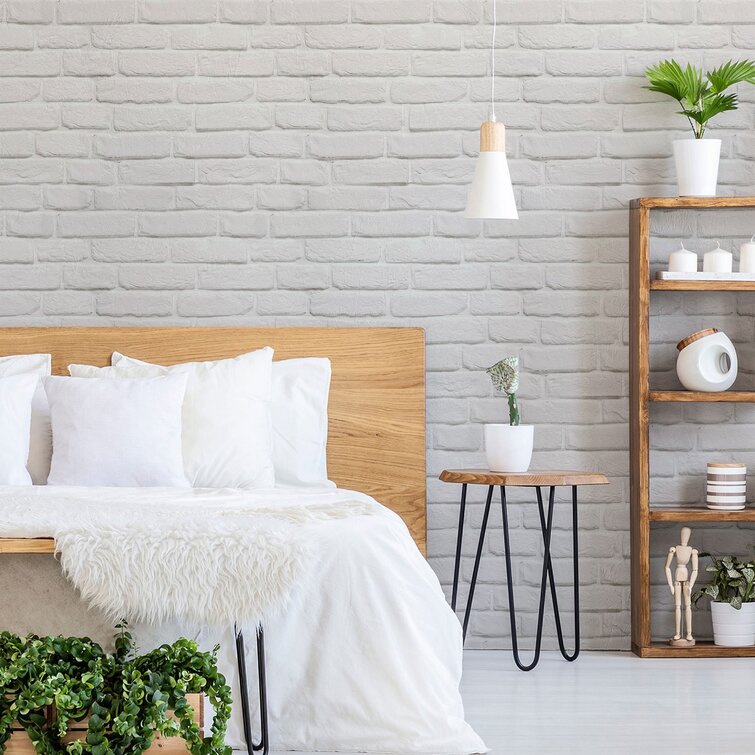24" W x 126" L Textured Peel and Stick Wallpaper Panel