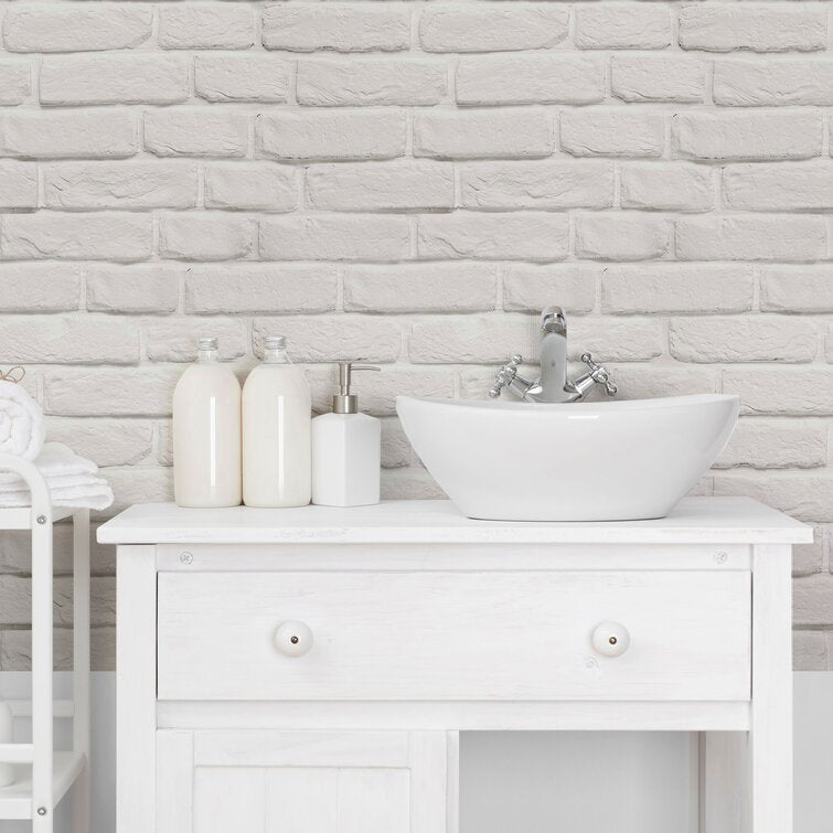 24" W x 126" L Textured Peel and Stick Wallpaper Panel