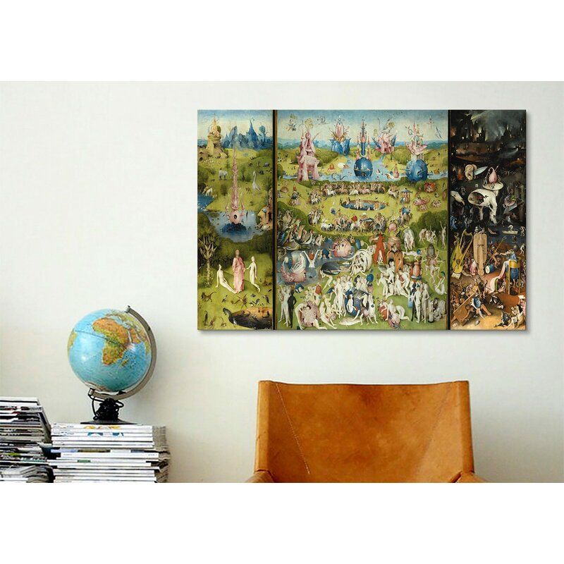 'The Garden of Earthly Delights 1504' by Hieronymus Bosch Painting Print on Canvas pt1044