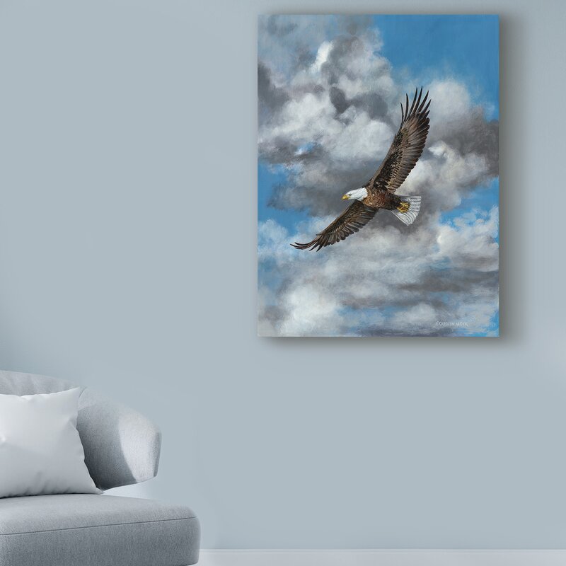 19" H x 14" W x 2" D The Soaring Eagle by Carolyn Mock - Print on Canvas