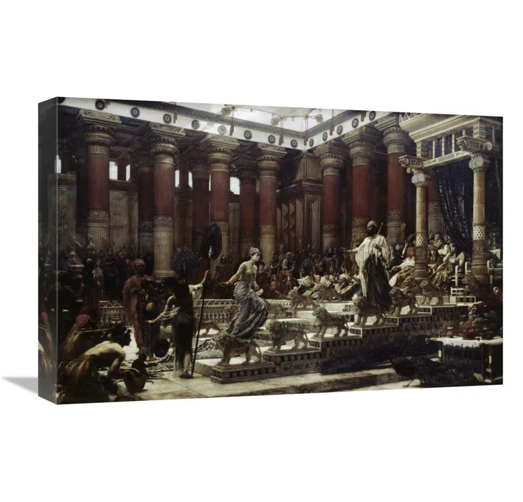 15" H x 22" W x 2" D The Visit Of The Queen Of Sheba To King Solomon - Wrapped Canvas Print