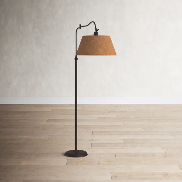61" H x 17" W x 29" D Theodora Swing Arm Floor Lamp