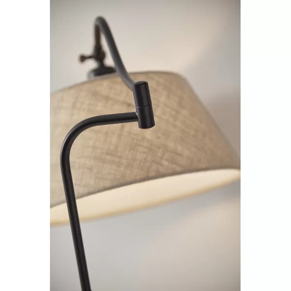 61" H x 17" W x 29" D Theodora Swing Arm Floor Lamp