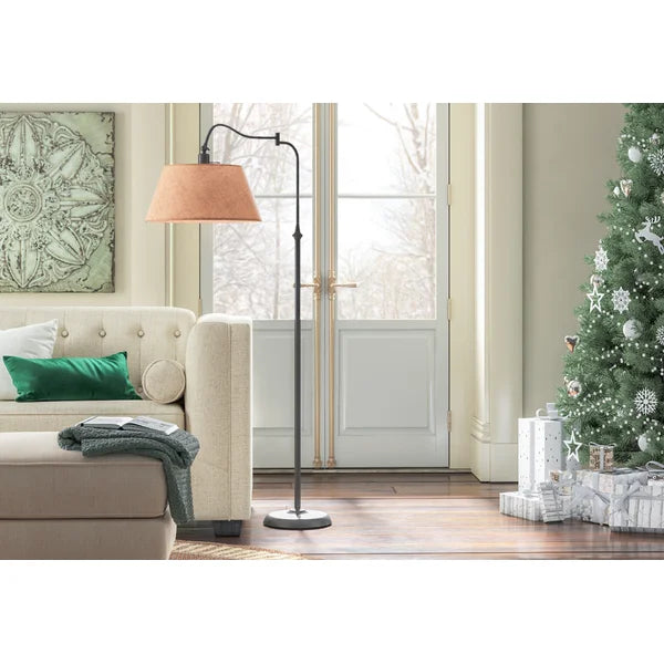 61" H x 17" W x 29" D Theodora Swing Arm Floor Lamp