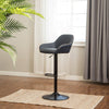 Thibodeaux Swivel Adjustable Height Bar Stool (Set of 2)