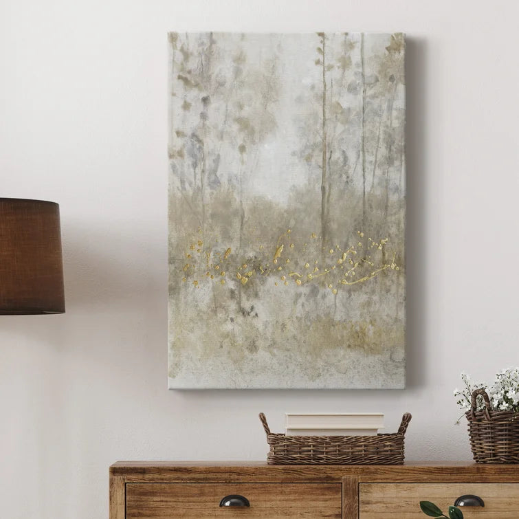 36" H x 24" W x 1" D Thicket Of Trees III - Wrapped Canvas Painting