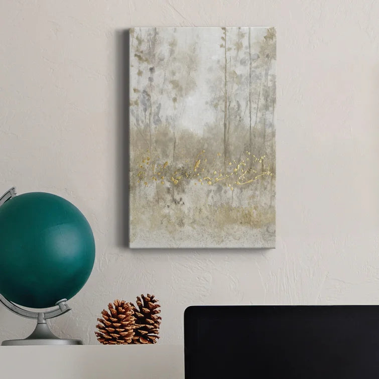 36" H x 24" W x 1" D Thicket Of Trees III - Wrapped Canvas Painting
